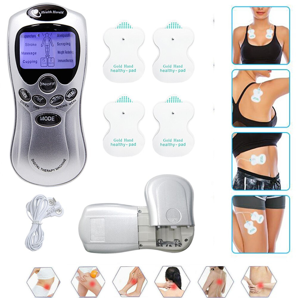 Electric Tens Unit Machine Pulse Massager Muscle Stimulator Therapy Pain Relief Body Massager