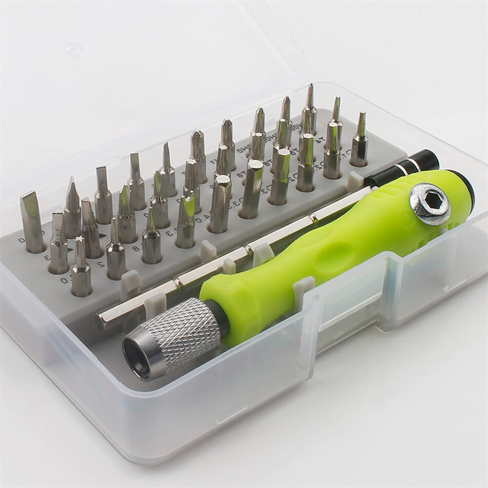 Tool Repair 32 In 1 Mini Magnetic Screwdriver Bits Set Kit Maintenance