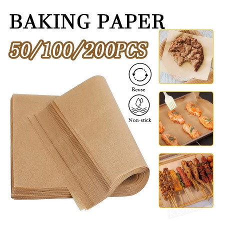 Baking Paper Non-stick Parchment Baking Sheet for Oven Air Fryer Grilling Mat Paper Food Wrapping