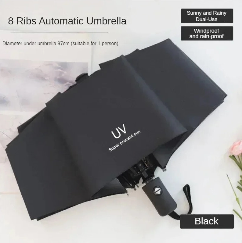 Mini Umbrella Folding Automatic Anti UV Rain Sun Umbrella Fashion Portable Windproof Umbrella