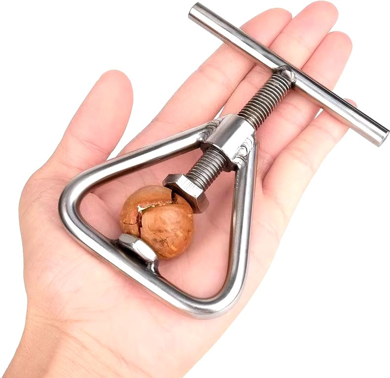 Multifunctional Manual Nut Opener Cracker Machine Walnut Kitchen Tool Steel Sheller